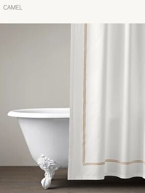 Classic RH Shower Curtain with Double-stitch Border